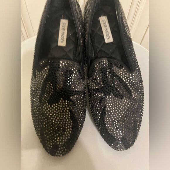 Steve Madden Caviarr Black Loafers Men’s Size 9 Studded Slip On Shoes main image 11